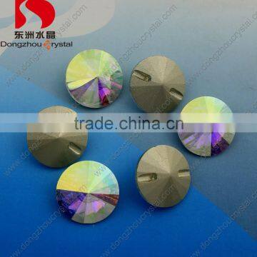 Dongzhou Crystal Rhinestone Button AB Stones for Clothing