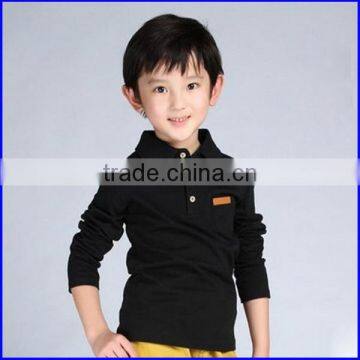 2014 Fashion Children's Garments Long Sleeve Design Dry Fit Polo Shirt