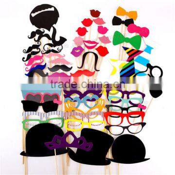 Funny Mask Beard Wedding Party Photography DIY Kit wholesale adult photo studio props