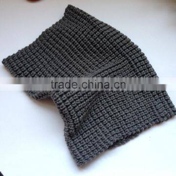 Acrylic Grey Color Fashion Winter Factory Manufacture Fashion Young Knitted Tube Scarf photo-6