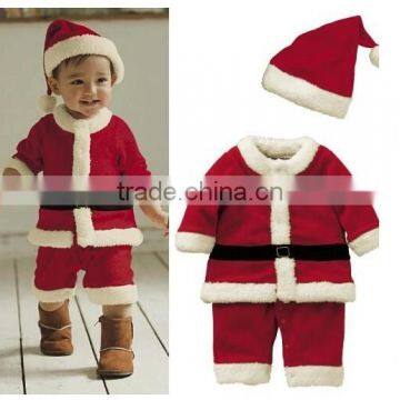 new fashion girls chritsmas red rompers, girls polar fleece rompers baby romper