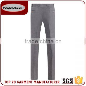 New Design Double Breast Light Grey Coat Pant Business Men Suit photo-4