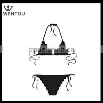 New design girl strap Scalloped Bikini