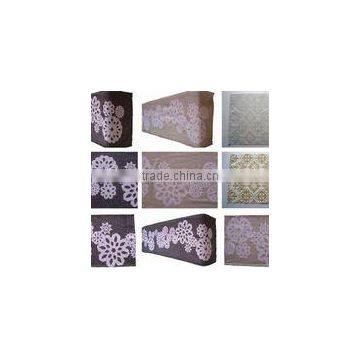 Flock Printed Table Runners and Placemats