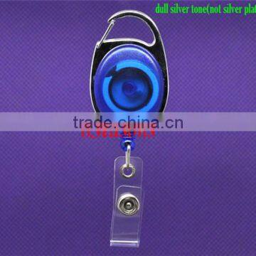 Retractable Blue ID Badge Reels with Belt Clip 11cm