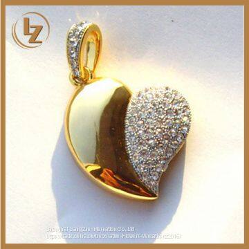 Usb Flash Drive 2017 Fashion Jewelry Crystal Heart USB 2.0 Flash Pen Drive Memory Stick Disk 8GB photo-4