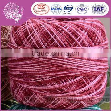 100% Mercerized Cotton / Egyptian Cotton ,reflective Knitting Yarn photo-2
