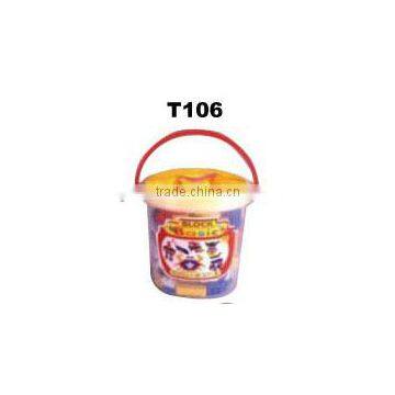 100pcs PS building block with bucket set