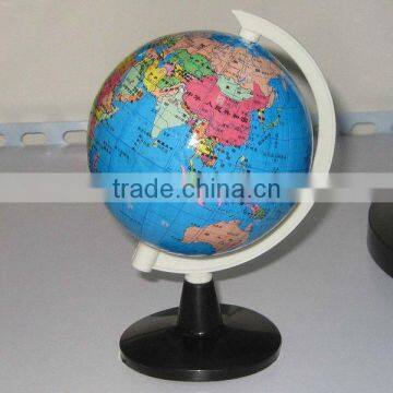 Small plastic globes