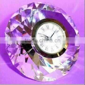 Crystal dimond table clock
