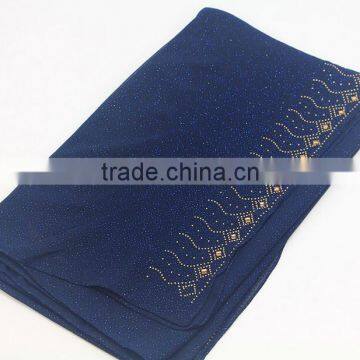 Hot Sale Muslim Chiffon Hijab Scarf With Glitters and Rhinestone Women Fashion Headscarves photo-5