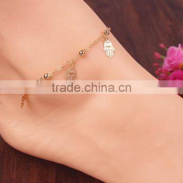 Sexy Small Bell Plam Chain Anklets Tassel Foot Jewelry Girls Accessories