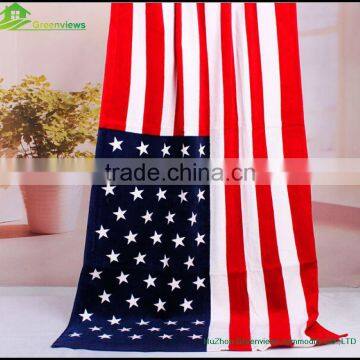 Custom Print Beach Towel 100% Cotton Printed Towe national flag printing beach towels flag beach towel