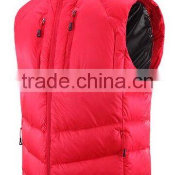 2016 Winter Super Warm Duck Down Man Vest with hood