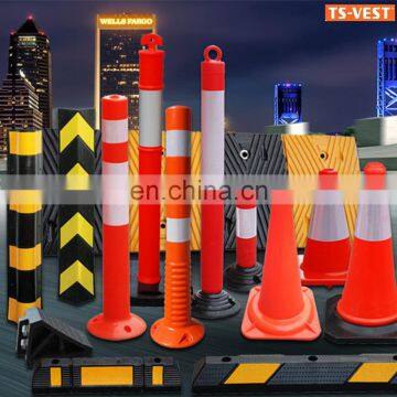 Alibaba China Manufacturer Fluorescent Orange PVC Road Colored Customized Flashing Road Delineator