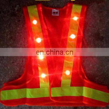 mesh led safety vest for work