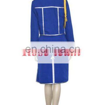 Fantasia Anime Lolita Dress-High Quality FullMetal Alchemist Winry Rockbell Military Cosplay Costume Cheap Costumes C0614