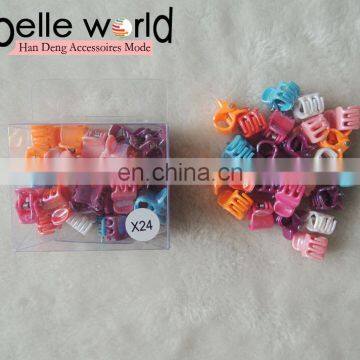 Wholesale Factory Colours Small Size Mini Plastic Hair Claw Clip For Girl