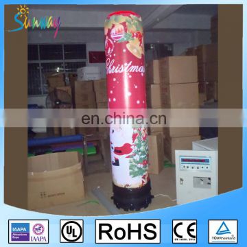 2017 Hot sale inflatable christmas decorations, color changing led inflatable, inflatable led pillars for decoration