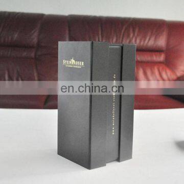 China Wholesale Customized Gold Logo Printing Black Hardcover Paper Box With Magnetic Turnover photo-2