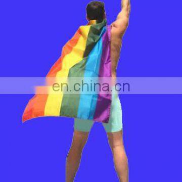 Factory directly wholesale Rainbow Flag Cape