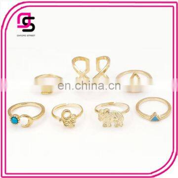 2016New fashion gold ring settings without stone