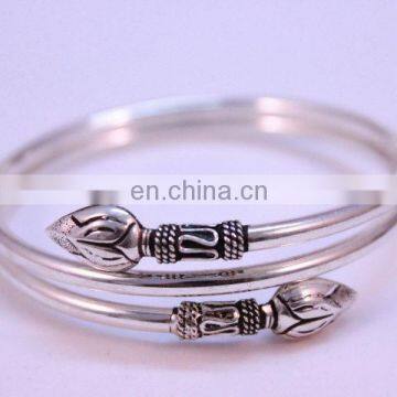 latest Design 3 layer Hinged 92.5 Silver Bangle Bracelet