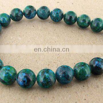 Natural azurite 8mm round beads wholesale round gemstone beads chrysocolla 8mm round beads