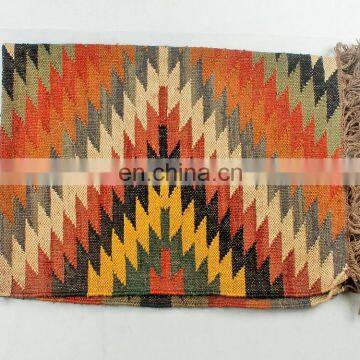 Home Decor Indian Handmade 100% Cotton Carpets For Bedroom Or Front Door Area Rag Rug photo-3