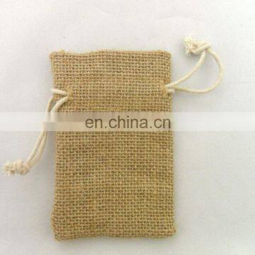 Jute Wedding Favor Pouches Drawstring Pouches Small Jewelry Bags 10*15cm photo-5