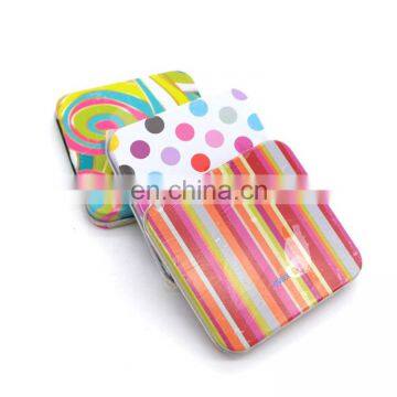 Small square custom printed candy tin can be food safe tin box for candy packaging tin