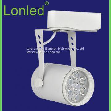 LED Track Spotlight Aluminum Case Black / White Case 12W High Power photo-3