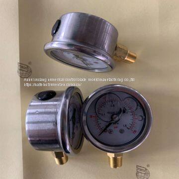 Factory Supply 63mm Hydaulic Oil Bottom Pressure Gauge 1.6Mpa photo-2