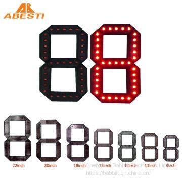 6 inch 7 segment led display 1Digit number Outdoor waterproof Red seven segment Gas station price sign