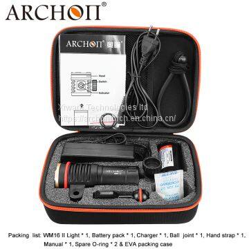 ARCHON WM16 II High Quality LED Diving Light 3500 Lumens Diving Video Torch Scuba Diving Flashlight photo-5