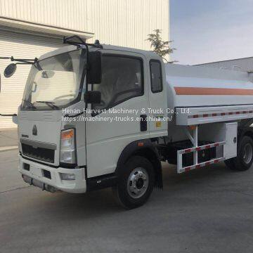 Sinotruk Howo 4x2 5000 Liters Fuel Tank Truck Oil Tanker photo-4