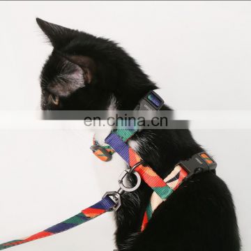 2020 spring NEW design!  Metal card buckles High quality adjustable pet dog cat harness Leashes