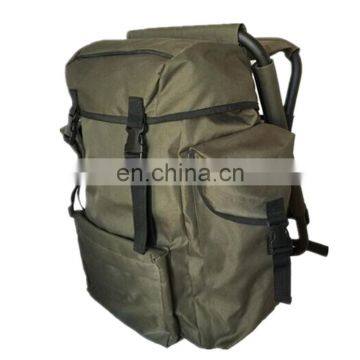 Custom Outdoor Waterproof Fishing Backpack Bag Tackle Bags With Steel Stool