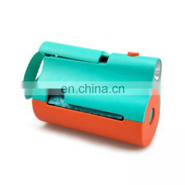 Dog Poop Waste Bag Holder Dispenser With LED Flashlight and a Roll Dog Poop Waste Bags Leak-Proof Dog Waste Bags photo-6