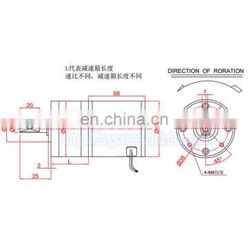 Shaft Diameter 8mm 12V 24V 45GX4568R DC Geared Motor photo-5