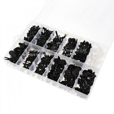 HE09 350PCS Black Car Universal Bumper Fixed Clamp Push Type Fasteners photo-4