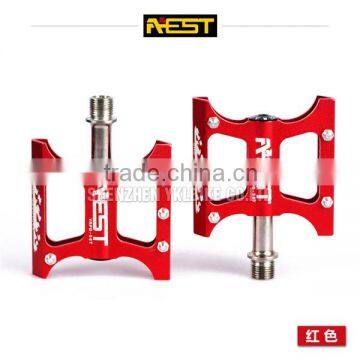 AEST Titanium Spindle Pedal, color removabel pedal pins, light weight alloy pedals