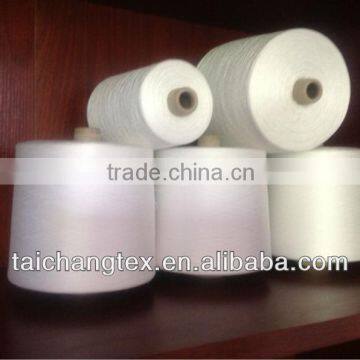 polyester spun yarn for raw white 100 spun polyester sewing thread