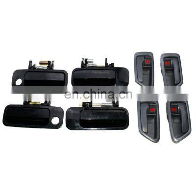 8Pcs Front Rear Black Outer & Inner Gray Door Handle Set For Toyota Camry 97-01 photo-2