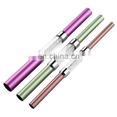 3Pcs/Set Rhinestone Metal Aluminum C Curve Rod Nail Art Tips Shaping Stick Tube Bar Different Size Uv Acrylic Function Of Nail