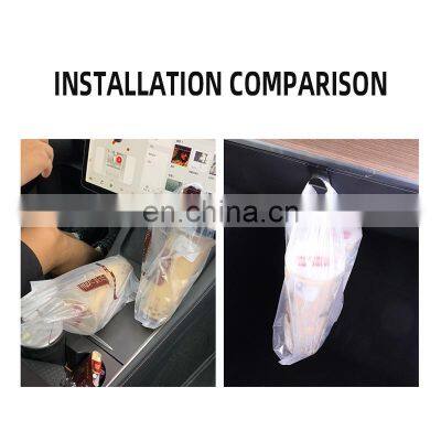Grocery Bag Cargo Hook Multi-scene Portable Storage Rack Interior Accessories Co-pilot Box Hook For Tesla Model 3 photo-4