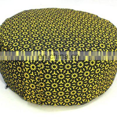 Embroidered or full printed OEM Manufacturer  zafu meditation cushions Indian manufacturer