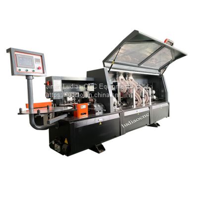 automatic mdf pvc edge banding machine cabinet edge banding machine with double trimming