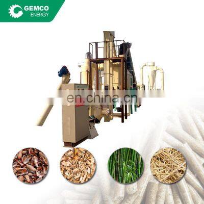 low price 1 ton per hour rice husk pelletizing small wood pellet plant