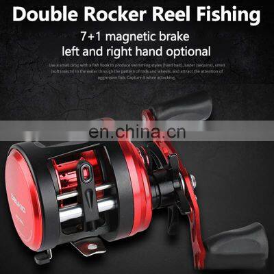 Max Drag Power 6kg 4.7:1 High Speed Gear Ratio Saltwater Bass Pike Fishing Baitcasting Reels